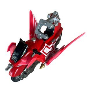 POWER RANGERS Ninja Storm Red & Green Glider Cycle. 2002 BANDAI